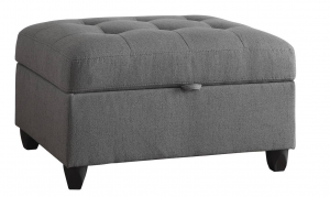 Stonenesse Grey Fabric Ottoman 500414 by Coaster