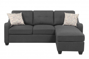 Dark Grey Fabric Sectional with Chaise 508321 by Coaster