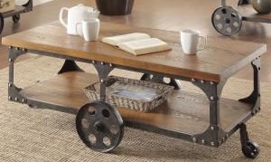Coaster 701128 Rustic Brown Coffee Table