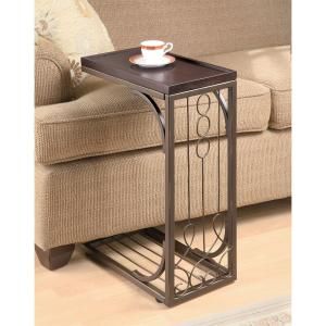 Snack Table 900280 Burnished Cooper Base Brown