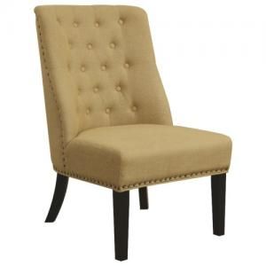 Accent Chair by Coaster 902497 Yellow Linen-Like Fabric