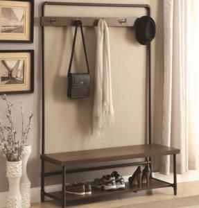 Chestnut Finished Hall Tree by Coaster 902921