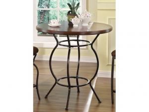Tavio by Acme 96066 Walnut & Dark Bronze Finish Bar Table