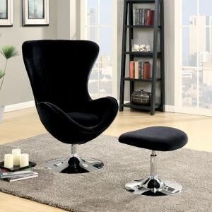 Eloise AC6841BK Black scoop frame Accent Chair