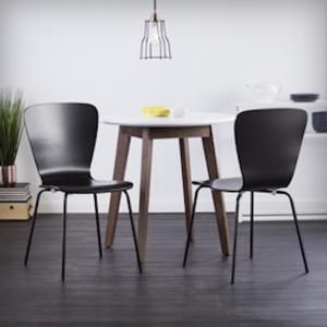 BC8231 Holly & Martin Cadby By Southern Enterprises 2pc Bentwood Side Chairs - Black