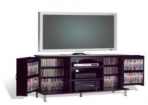 Premier Black 60" Flat Panel LCD / Plasma TV Stand with Multimedia (DVD,CD,Games) Storage BPS6000