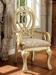 Wyndmere by Furniture of America CM3186WH-AC Arm Chair Set of 2