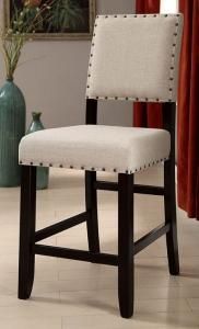 Sania II by Furniture of America CM3324BK-PC Bar Stool Set of 2