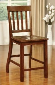 Foster II by Furniture of America CM3437PC Counter Height Bar Stool Set of 2