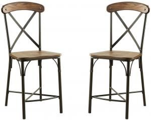 Crosby II by Furniture of America CM3827PC Bar Stool Set of 2