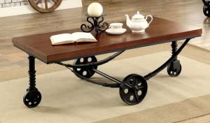 Reese by Furniture of America Dark Oak CM4331C Coffee Table
