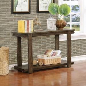 Gijon by Furniture of America Walnut CM4866S Sofa Table