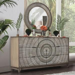 Kamalah Antique Gray Finish Dresser CM7521D by Furniture of America