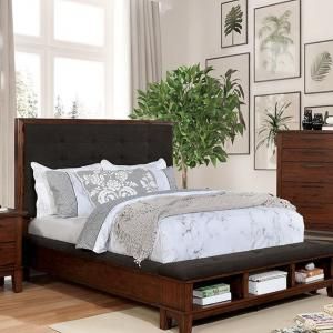 Knighton Brown Cherry Finish California King Bed CM7528CK by Furniture of America