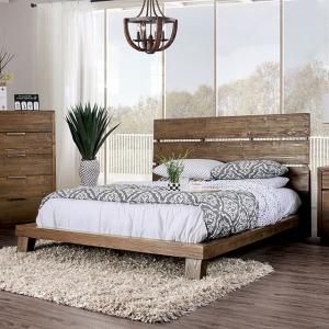 Tolna Walnut Finish California King Bed CM7532CK by Furniture of America