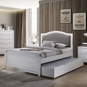 Kirsten White Finish Full Bed CM7547WH-F by Furniture of America