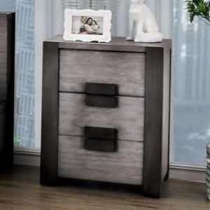Janeiro Gray Finish Night Stand CM7628GYN by Furniture of America