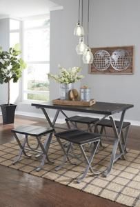 D321-225 Elistree by Ashley Rectangular Dining Room Table With Chairs 5/CN