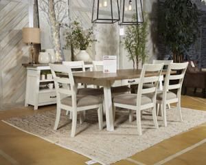 Ashley D739-01 Stownbranner Dining Chair Set of 2 in White