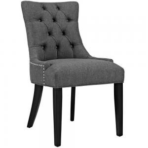 Regent EEI-2223-GRY Grey Fabric Dining Side Chair