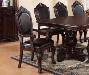 Poundex F1396 Dining Arm Chair Set of 2