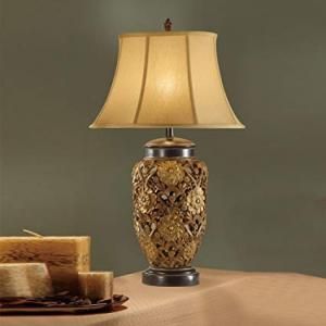 Poundex F5219 Lux Gold Lamp set of 2