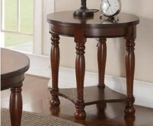 Poundex F6359 Cherry End Table