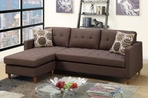 Rolando F7086 Chocolate Tufted Sectional