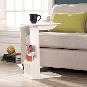 HZ9102 Southern Enterprises Gray Magazine/Snack End Table