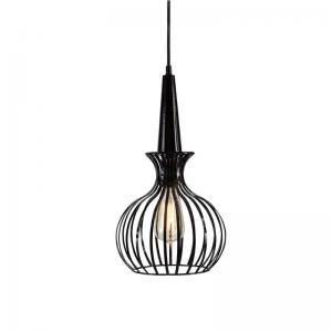 L000268 Ichiro by Ashley Metal Pendant Light In Black