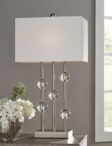 L428064 Jaala By Ashley Metal Table Lamp in Clear/Silver Finish