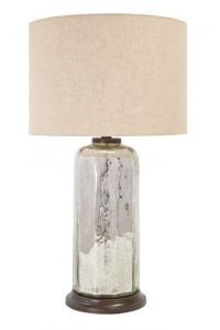 L430084 Sharlie By Ashley Glass Table Lamp In Silver Finish