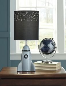 L857674 Cale By Ashley Ceramic Table Lamp In Gray/Black