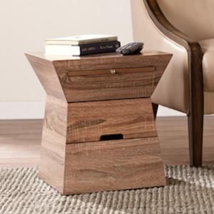 OC1501 Dexter By Southern Enterprises Geometric Storage Accent Table