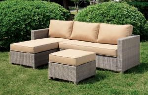 Sabina OS1830 Outdoor Patio Sectional With Ottoman