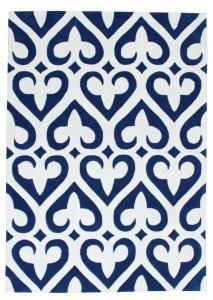 Agape RG5167 Blue & White Design Area Rug 5' x 8'