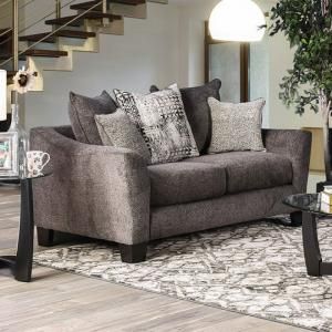 Jena Gray Chenille Fabric SM5159-LV Loveseat by Furniture of America
