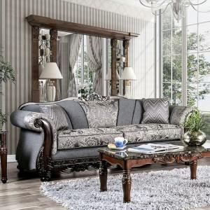 Newdale Gray Fabric Sofa SM6424-SF by Furniture of America