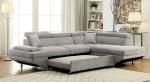 Foreman 6124GY Gray Sleeper Sectional With Chaise