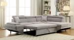 Foreman 6124GY Gray Sleeper Sectional With Chaise