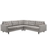 Priscilla EEI-1417LTGY Light Gray Sectional Sofa