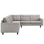 Priscilla EEI-1417LTGY Light Gray Sectional Sofa