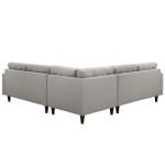 Priscilla EEI-1417LTGY Light Gray Sectional Sofa