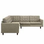 Priscilla EEI-1417OAT Oatmeal Sectional Sofa