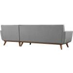 Engage EEI-1795-4LTGY Light Gray Right-Facing Sectional Sofa
