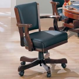 Coaster Rec Room 100202 Mitchell Game Chair in Black Leatherette