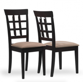 Gabriel Collection 100772 Lattice Dining Chair Set of 2