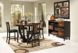 Metropolis Collection 102098 Two Tone Counter Height Dining Table Set