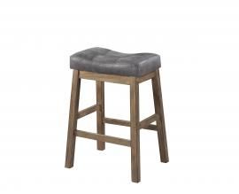 Coaster Rec Room 121519 Bar Stool Set of 2 in Two Tone Brown Leatherette