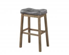 Coaster Rec Room 121520 Bar Stool Set of 2 in Two Tone Brown Leatherette